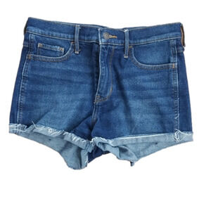 HOLLISTER High Rise Short Short Line Raw Folded Hemline size 5
